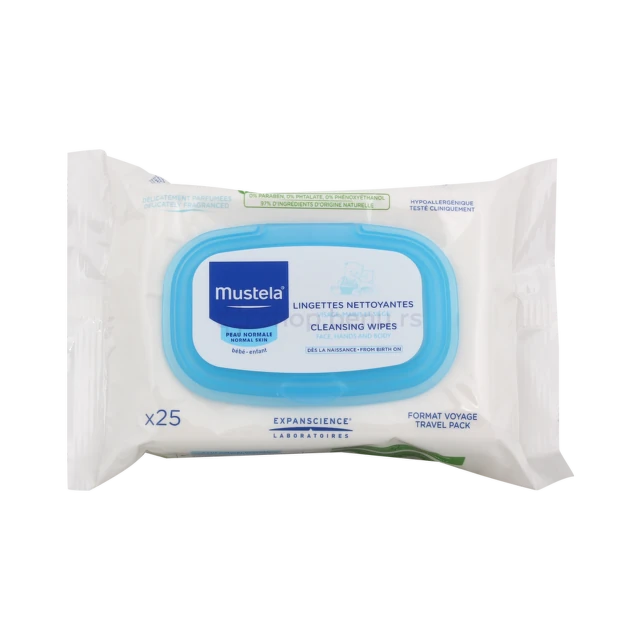 Mustela vlažne maramice za čišćenje lica 25 komada