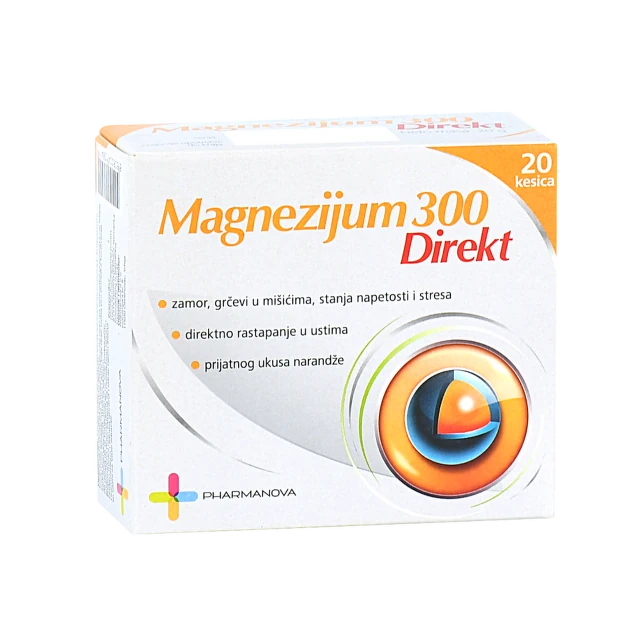 Magnezijum 300 direkt prašak 20 kesica