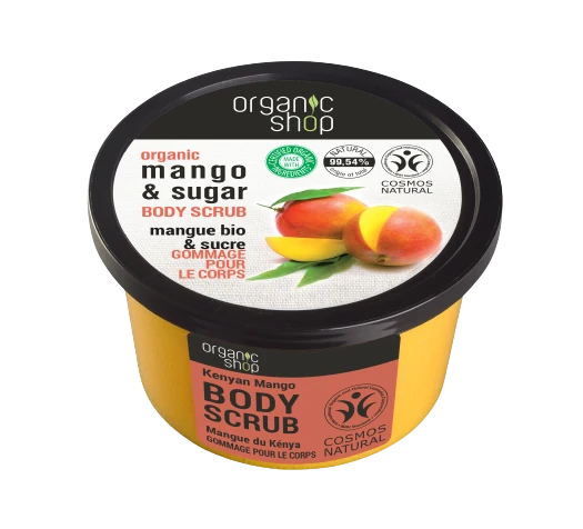 Organic Shop Body Scrub Kenyan Mango 250 ml