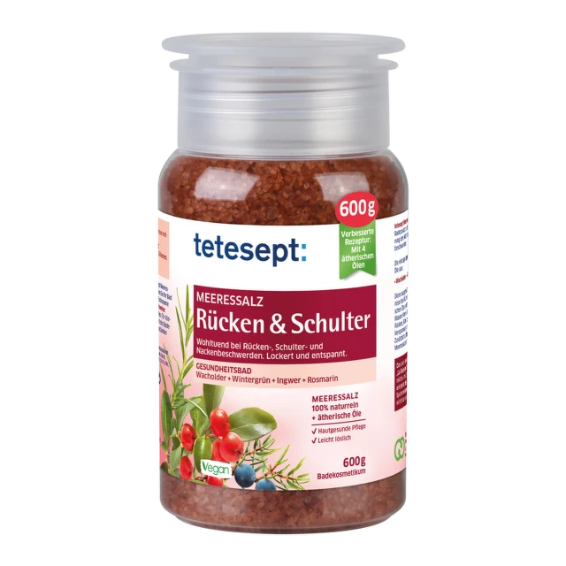 Tetesept Back&Shoulder so za kupanje 600g