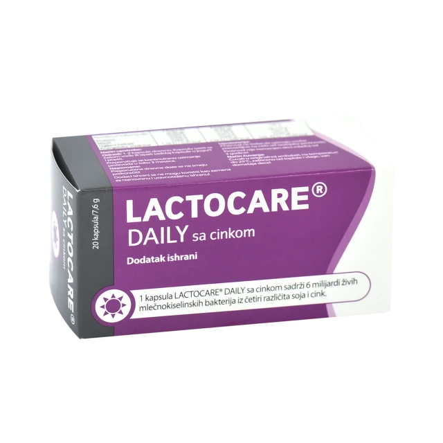 Lactocare Daily sa cinkom 20 kapsula