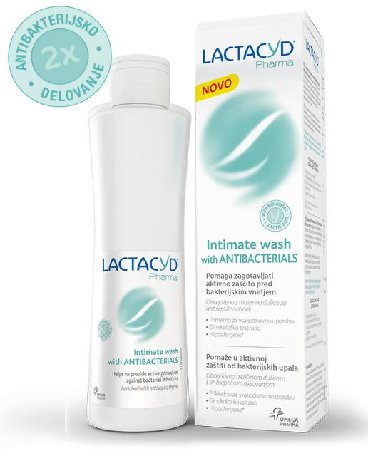 Lactacyd Pharma Antibakterijska kupka za intimnu negu, 250 ml