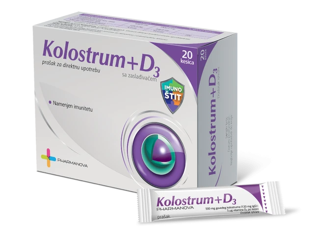 Kolostrum + D3, 20 kesica