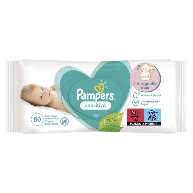 Pampers vlažne maramice Sensitiv, 80 komada