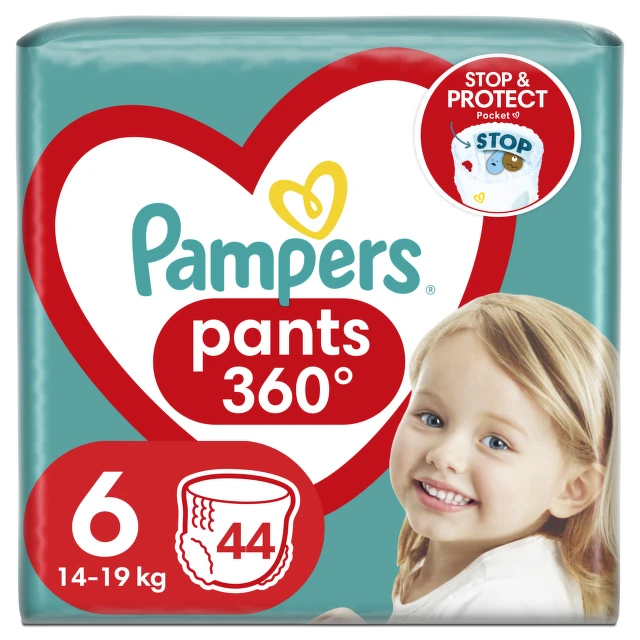 Pampers Pants pelene Extra Large 6 Jumbo pakovanje 14-19 kg, 44 komada