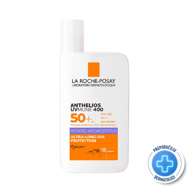 La Roche-Posay Anthelios Fluid Protiv tamnih fleka za zaštitu od sunca SPF 50+, 50 ml