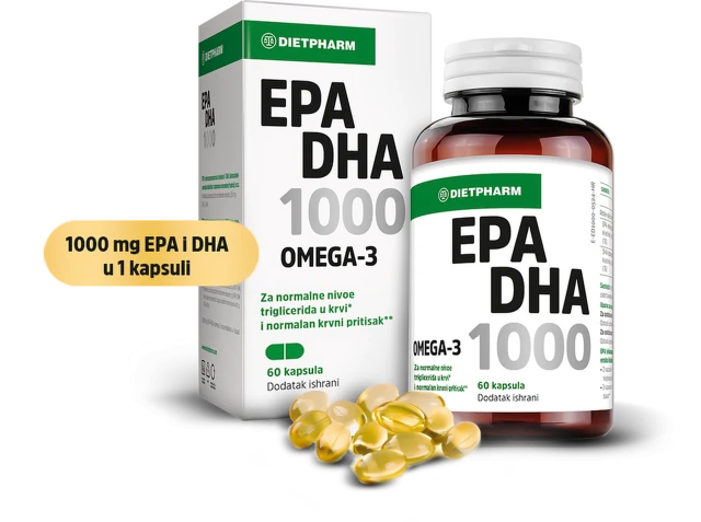 Dietpharm EPA DHA 1000, 60 kapsula