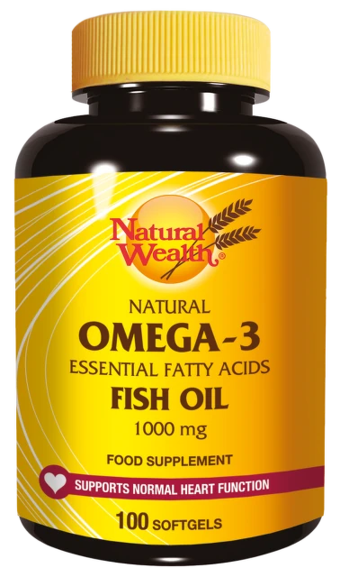 Natural Wealth Omega-3 1000 mg, 100 kapsula
