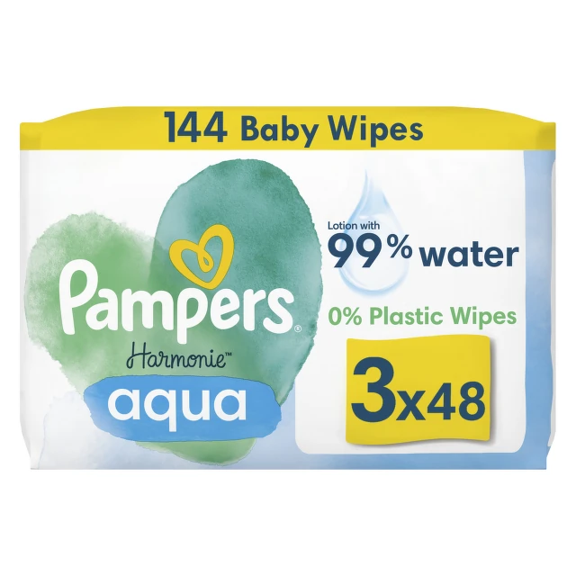 Pampers Maramice Harmonie Aqua, 3x48 komada