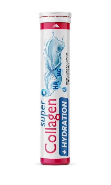 Super Collagen + Hydration, 20 efervescentnih tableta