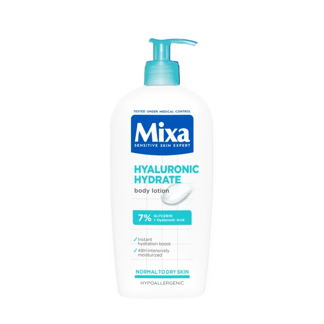 Mixa Hyaluronic intenzivno hidratantni losion za telo za normalnu do suvu kožu 400 ml