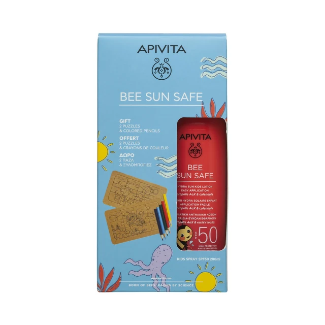 Apivita Bee Sun Safe Losion za decu SPF 50, 200 ml + Poklon Puzzle