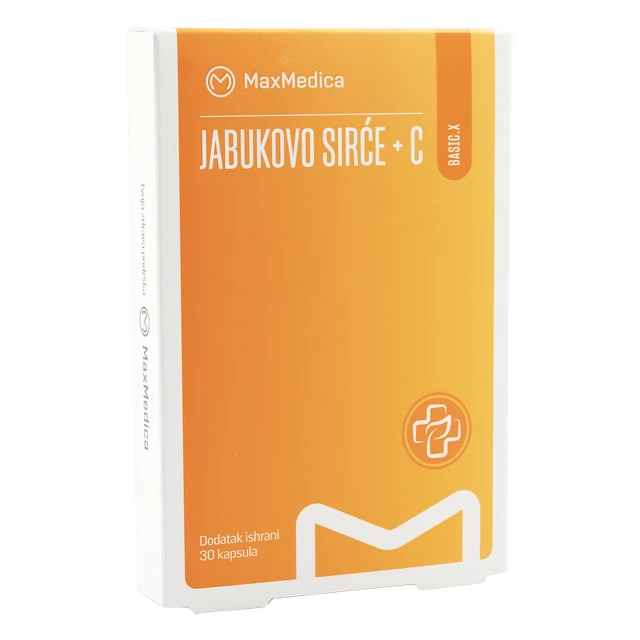 MaxMedica Jabukovo sirće sa vitaminom C, 30 kapsula, 1+1 gratis