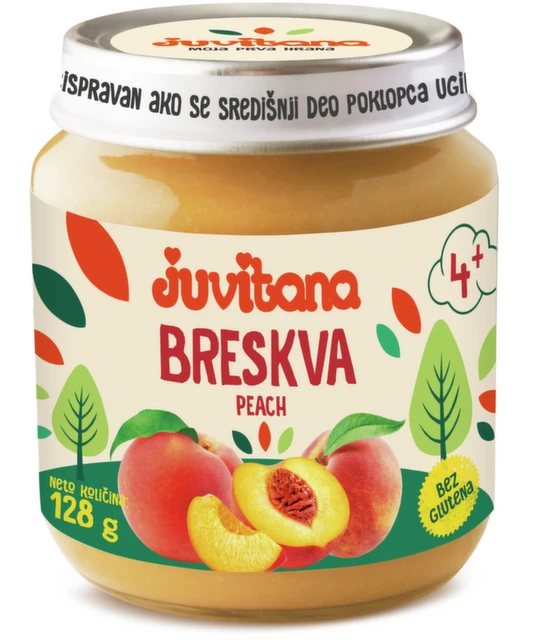 Juvitana Kašica od breskve 128g