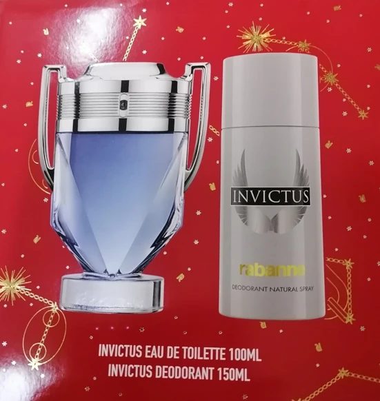 Paco Rabanne Invictus Muški poklon set Toaletna voda, 100 ml + Dezodorans, 150 ml