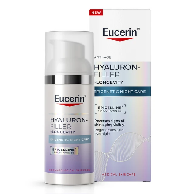 Eucerin Hyaluron-Filler + Longevity Epigenetic Noćna nega, 50 ml