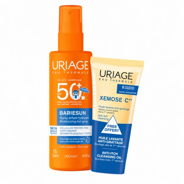 Uriage Bariesun Sprej za decu SPF 50+, 200 ml + Uriage Xemose C8+ Ulje, 200 ml PROMO