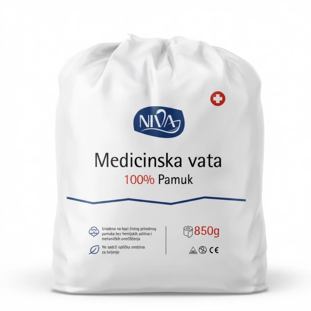 Niva medicinska vata, 850 g
