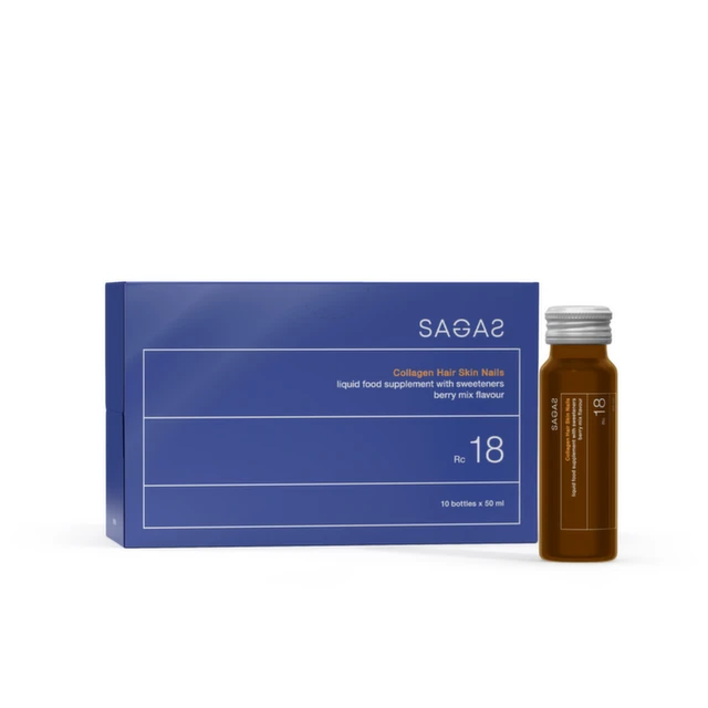 Poklon SAGAS Rc 18 kolagen za kožu, kosu i nokte 50 ml, 10 ampula