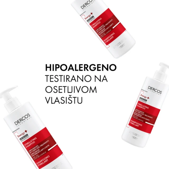 Vichy Dercos Energetski šampon protiv gubitka kose, 400 ml