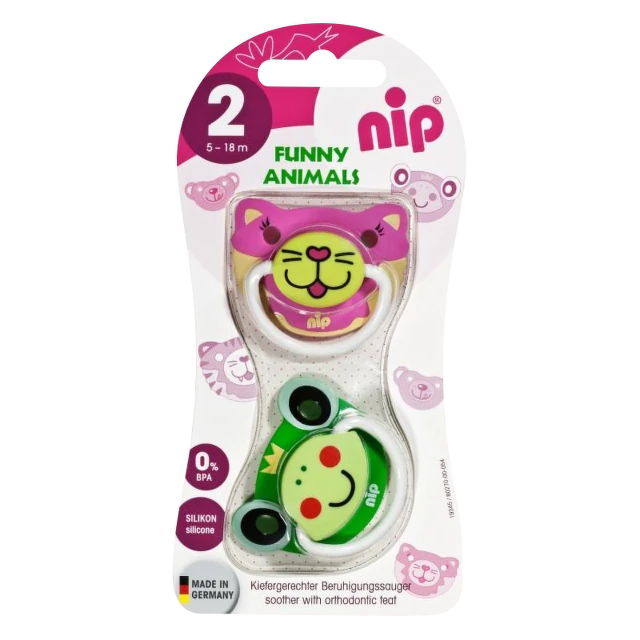 Nip funny animals silikonska varalica 5-18 meseci