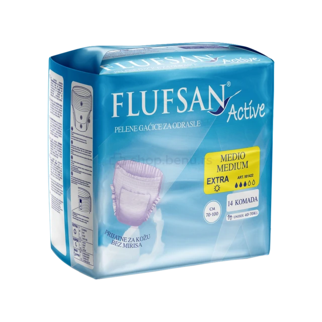 Flufsan gaće pelene M velicina 14 komada