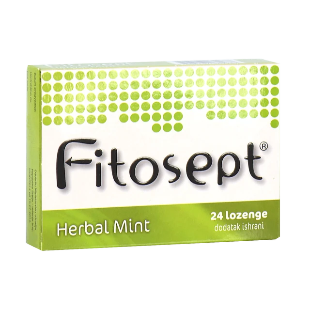 Fitosept Herbal mint 24 pastile