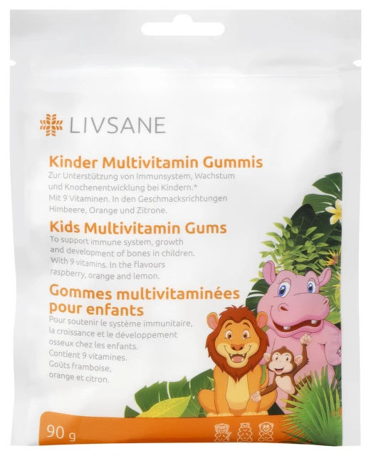 LIVSANE Multivitaminske gumene bombone 90g