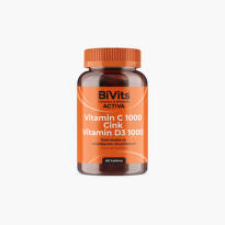 Bivits Activa Vitamiin C 1000, Cink+D3 60 tableta