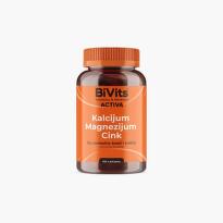 Bivits Activa Kalcijum + Magnezijum + Cink, 60 tableta