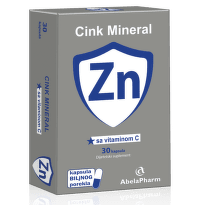 Cink Mineral Zn sa vitaminom C, 30 kapsula