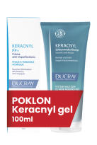 Ducray Keracnyl PP+ krema, 30 ml+ Penušavi gel, 100 ml GRATIS