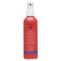 Apivita Bee Sun Safe lagani brzo upijajući sprej za lice i telo SPF50, 200 ml