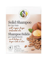 NATURAL Čvrst šampon za suvu kosu sa organskim uljem argana i semena lana, 50 g