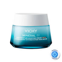 Vichy Mineral 89 Bogata krema za intenzivnu hidrataciju tokom 100 h za suvu kožu, 50 ml