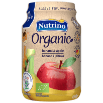 Nutrino Organic Pire banana i jabuka, 190 g