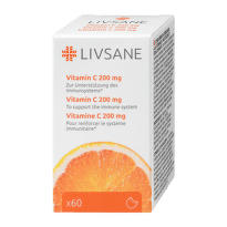 LIVSANE Vitamin C 200 mg tablete za žvakanje