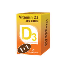 Vitamin D3 2000 IJ, 30 kapsula 1+1 GRATIS
