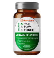 One Two Three Vitamin D3 2000 IU, 60 kapsula