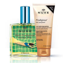 Nuxe Huile Prodigieuse Plavo Limited Edition suvo ulje 100 ml + Prodigieux Lait Parfume Losion za telo  100 ml