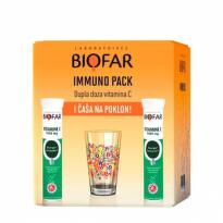 Biofar Immuno Pack 2 x Vitamin C 1000mg + čaša gratis