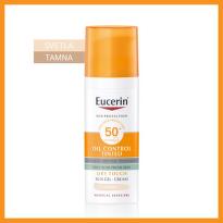 Eucerin Oil Control Tonirani Gel-krem za zaštitu masne kože od sunca SPF 50+ svetli, 50 ml