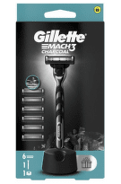 Gillette Mach 3 Charcoal Muški brijač sa postoljem + 6 dopuna