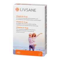 LIVSANE Vitamin D 10 μg, 60 tableta