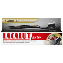 Lacalut active pasta 75 ml + crna cetkica