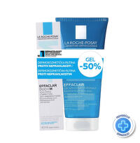 La Roche-Posay Effaclar Duo+M Korektivna nega, 40 ml +  Effaclar Gel za čišćenje masne kože sklone aknama, 200 ml