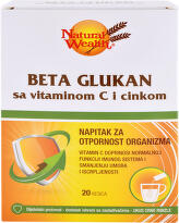 Natural Wealth Beta glukan sa vitaminom C i cinkom 20 kesica