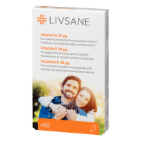 LIVSANE Vitamin D 20 μg, 60 tableta