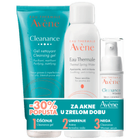 Avene Cleanance Women Serum, 30 ml + Termalna voda, 50 ml + Cleanance Gel, 200 ml PROMO