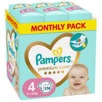 Pampers Monthly Pack Premium Care 4 pelene, 174 komada